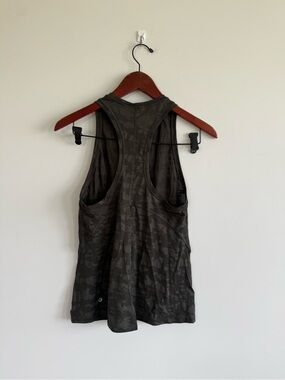 lululemon athletica Dark Green Camo Racerback Tank
